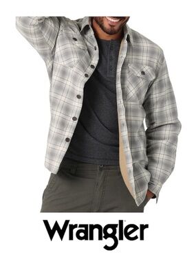 Wrangler Men's Long Sleeve Heavyweight Shirt Size XL